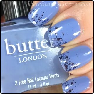 Lovely Periwinkle Nails with Glitter Tips Luxe Beauty Foreve