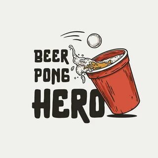 beer pong design doodle ILLUSTRATION.