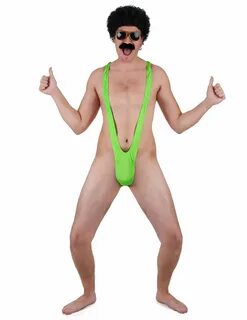 Fluo groene mankini voor mannen: Volwassenen kostuums,en goe