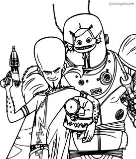 Megamind Coloring Pages - ColoringAll
