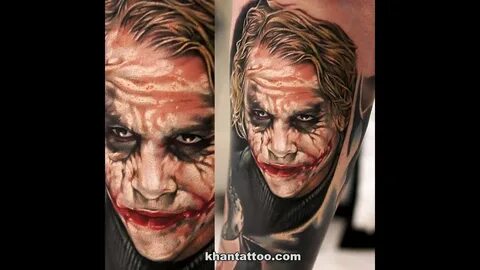 Heath Ledger. Joker tattoo - YouTube