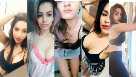 Boobs showing musically tiktok girls hot girls sexy outfits 