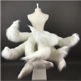 Coshome LOL Ahri Cosplay Costume Tails Sexy Fox Nine Tailed 