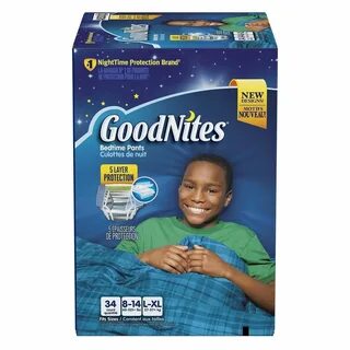 Goodnites Bedtime Pants For Boys Size Large/Extra Large 34 C