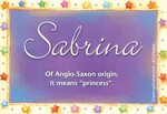Name sabrina meaning Names with meaning, Meant to be, Names