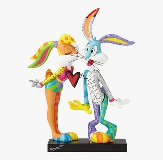 Kissing Lola & Bugs Bunny 7" Statue By Romero Britto - Lola 