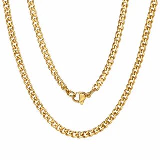 Halsketten Für Männer Silber / Schwarz / 18K Gold Halskette 