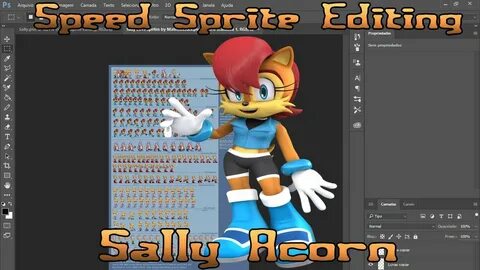 Sally Acorn Redesign - Speed Sprite Editing - YouTube