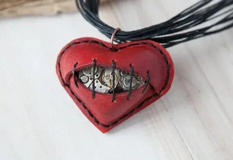 image 0 Broken heart pendant, Gothic jewelry, Heart accessor
