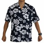 Made In Hawaii! Men's Hibiscus Flower Classic Hawaiian Shirt