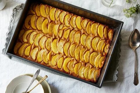 A Peach Cobbler That's Maybe Cake and Definitely Bakes in a 