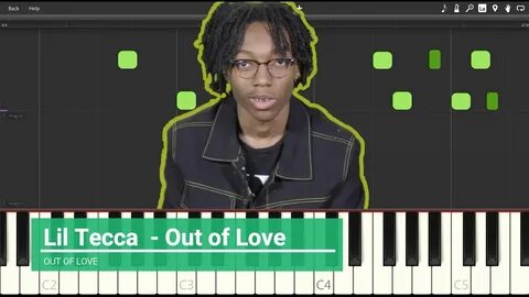 Lil Tecca - Out Of Love ft. Internet Money (piano tutorial) 