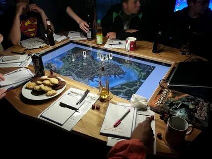 Making A Custom Gaming Table Dnd table, Table games, Gaming 