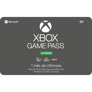 Gift Card Digital Xbox Game Pass Ultimate 1 mês Submarino