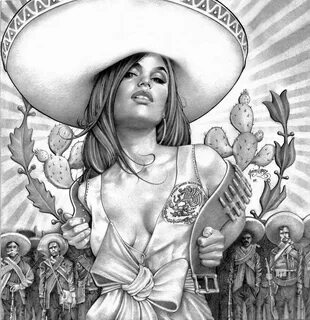 Mexican Lady With Sombrero Tattoo fakenews.rs