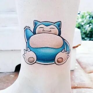 Sweet snorlax tattoo I got today!! (Done by Nicole Willingha