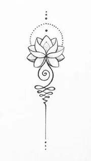 Unalome lotus Вдохновляющие татуировки, Шаблон тату, Маленьк