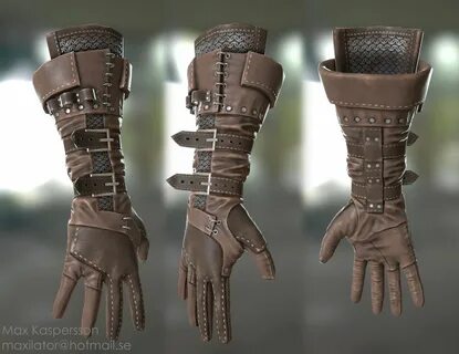 Fantasy Gauntlet, Max Kaspersson Fantasy clothing, Leather a