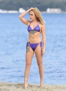 Stephanie Davis Posed in a Series of Bikinis