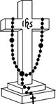 Catholic Rosary Clipart - Ujilknhgs