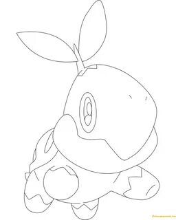 Turtwig Coloring Pokemon Pages Sketch Coloring Page