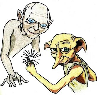 Dobby And Smeagol - Ringue Literário: Smeàgol Vs. Dobby Sant