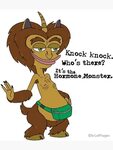 "Hormone Monster - Knock Knock" Art Print by GypsyFuzzDesign