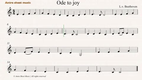 Ode to joy- Easy Clarinet Sheet Music - YouTube