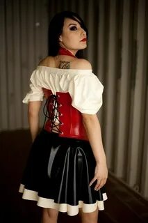 Latex Bar Maid Outfit. Pieces available seperately or order 