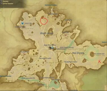 Ffxiv Goatskin Treasure Map Locations Central Shroud 100 Ima