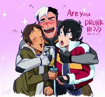 VLD fanart - Shiro, Lance and Keith Boys' Night Out Voltron,