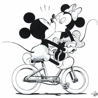 Garrido, Sergio - Original Drawing - Mickey and Minnie Mouse