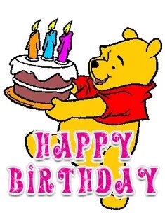Winnie The Pooh Birthday Sticker for iOS & Android GIPHY Win