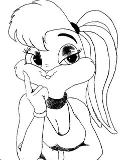 Lola Bunny Sketch Coloring Pages - Download & Print Online C