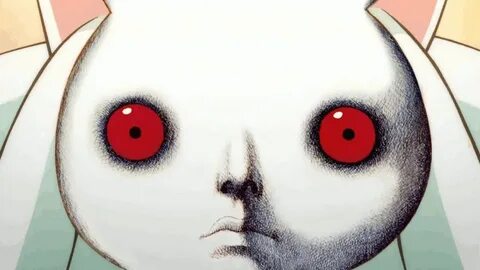 Safebooru - animated gif creepy face fine art parody gif kyu