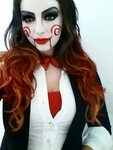 Jigsaw Halloween Makeup and Costume . Halloween costumes wom