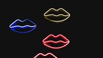 Lips Neon, Colorful Free Wallpapers Download - Desktop Wallp