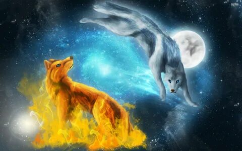 Fantasy Wolf Wallpapers - Wallpaper Cave Ice wolf wallpaper,