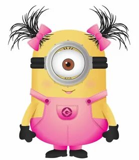 Minions 50 Menina Rosa Minions, Minion clipart, Minions wall