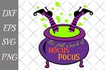 Hocus Pocus Svg, WITCH CAULDRON SVG,Halloween Svg (127712) S