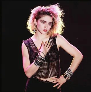 Madonna et son look punk à ses débuts #mode #style #look #80