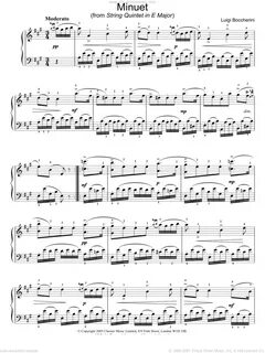 Boccherini - Minuet (from String Quintet in E Major) sheet m