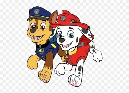 Marshall And Chase Paw Patrol - Free Transparent PNG Clipart