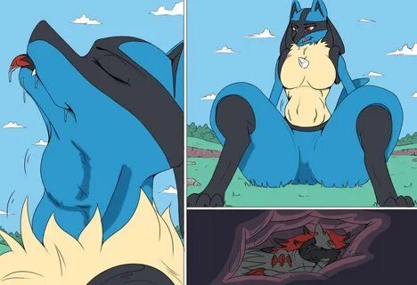 Big Lucario, Big Hunger! 6/6 (Color!) by Radarn -- Fur Affin