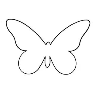 outline picture of butterfly - Clip Art Library