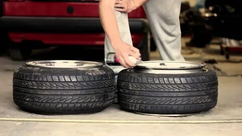 How to stretch a tire... and how you don't. - YouTube