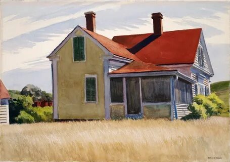 peira: "Edward Hopper: Marshall’s House (1932) " Edward hopp