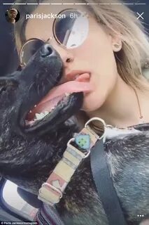 Paris Jackson can't stop kissing her dog in LA Daily Mail On