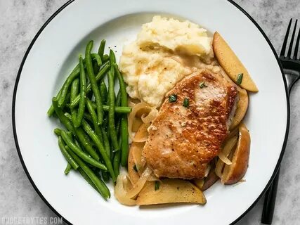 Apple Spice Pork Chops and Instant Pot Mashed Potatoes Pork 