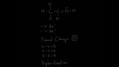 Lewis Structure of CH3CHNH - YouTube